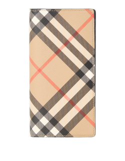 Burberry Check Continental Wallet, Canvas, Beige, MDTITSIC70CHI, 2*